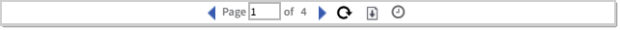 Partial screenshot of the action icons at the bottom of a table report page
